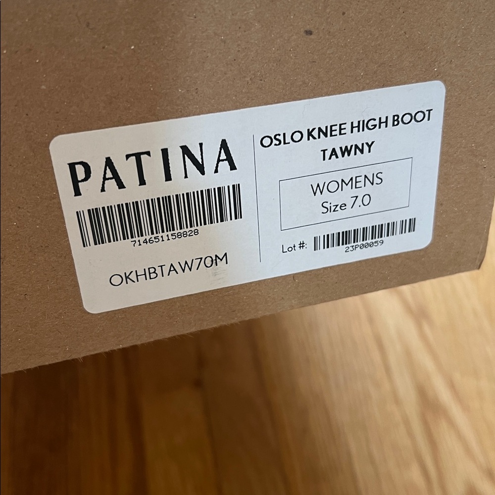 Portland Leather Patina Oslo Knee High Leather Boots Tawny 7 - Picture 11 of 12